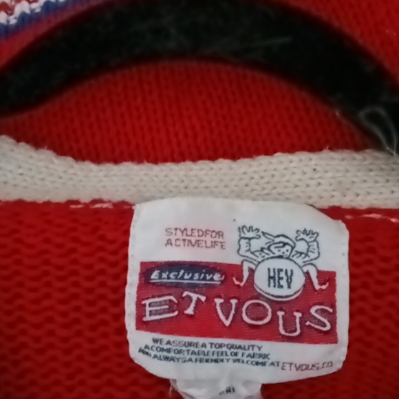 Paris 🗼 vintage RARE ET VOUS 80'S SWEATER NWOT - Picture 7 of 8